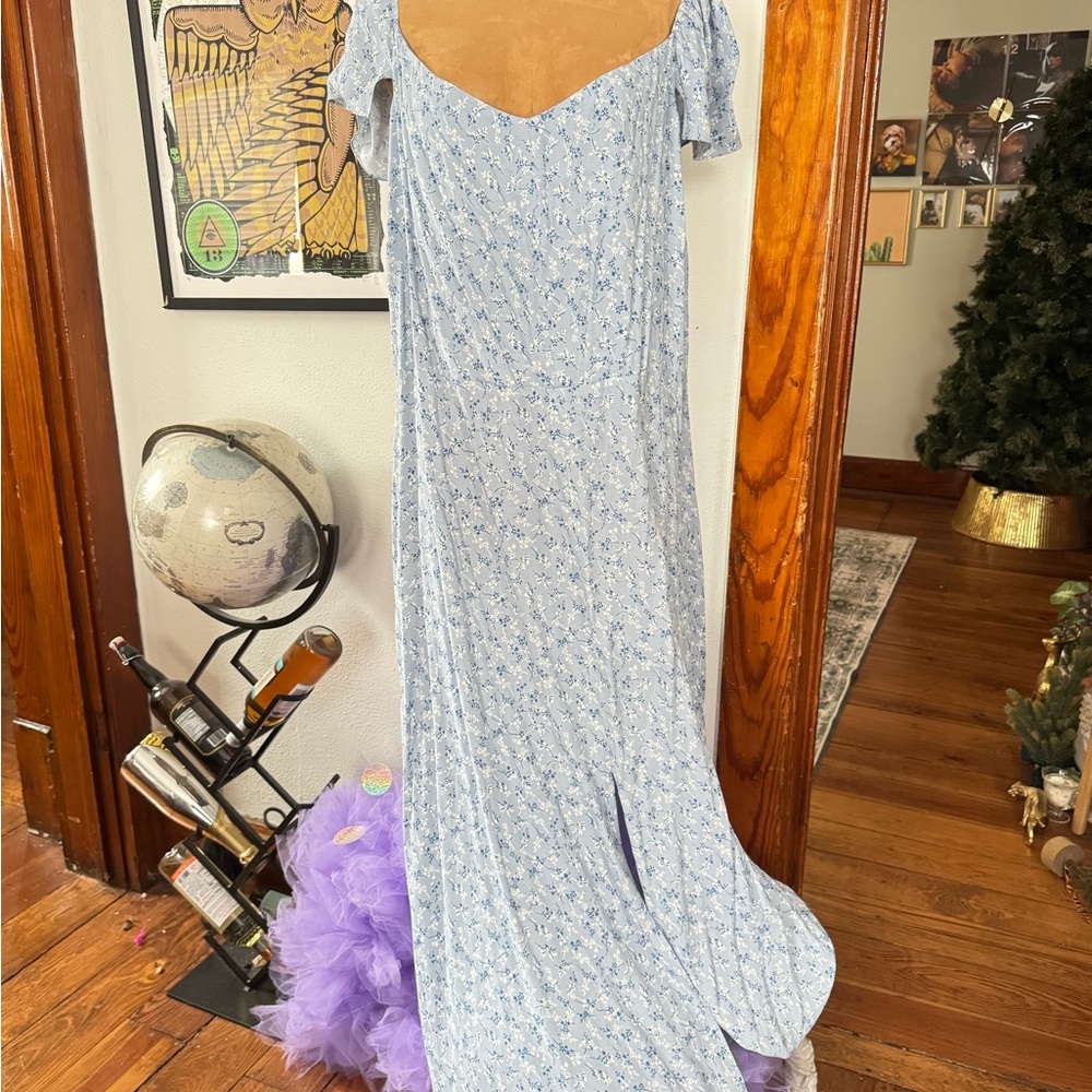 Reformation Blue Floral Women's Dress